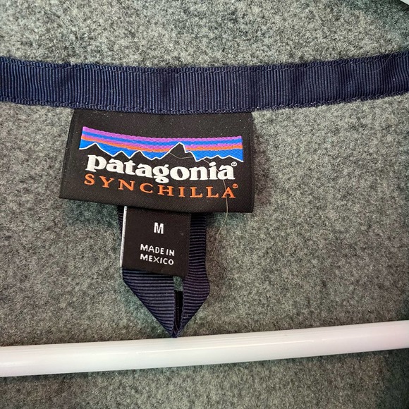 Patagonia Gray Fleece Vest Size Medium - Picture 3 of 4